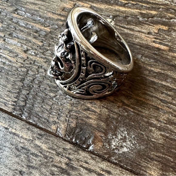 Day of the Dead Skull Ring calavera size 7 Womens - Picture 3 of 6